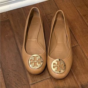 Tory Burch Reva flat - cognac